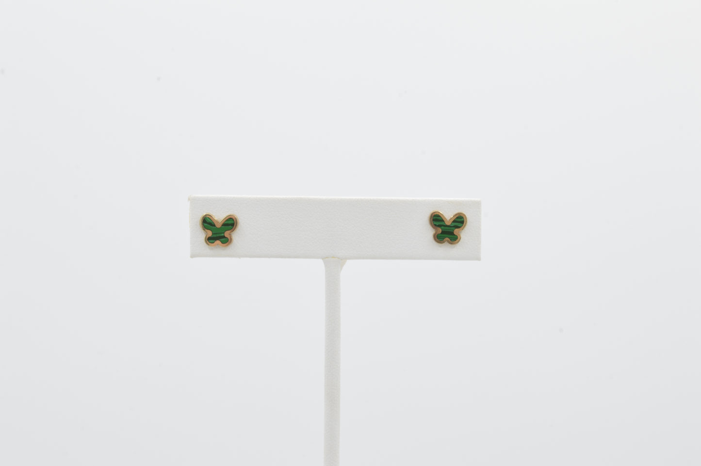 Malachite Butterfly Studs