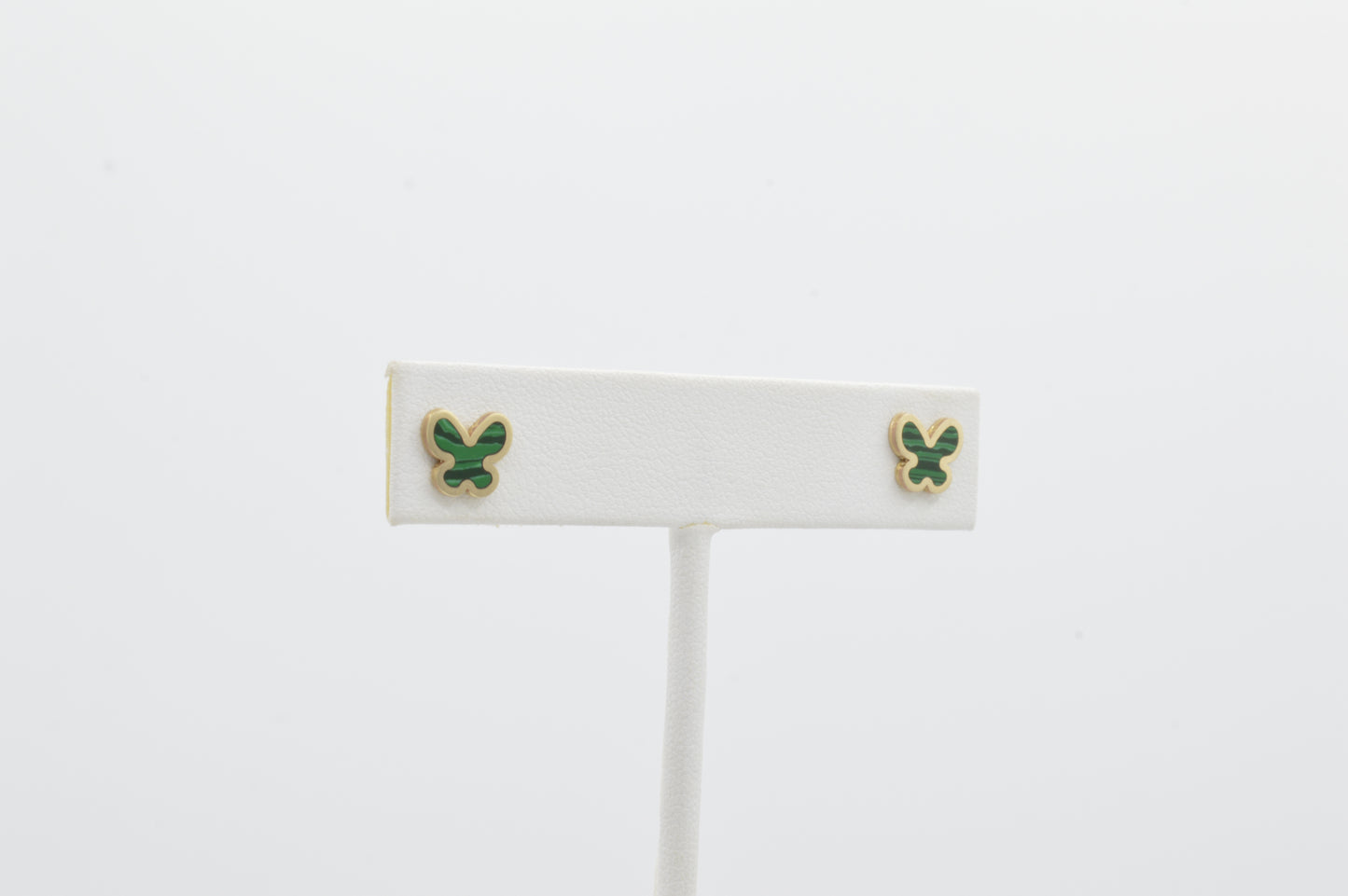 Malachite Butterfly Studs