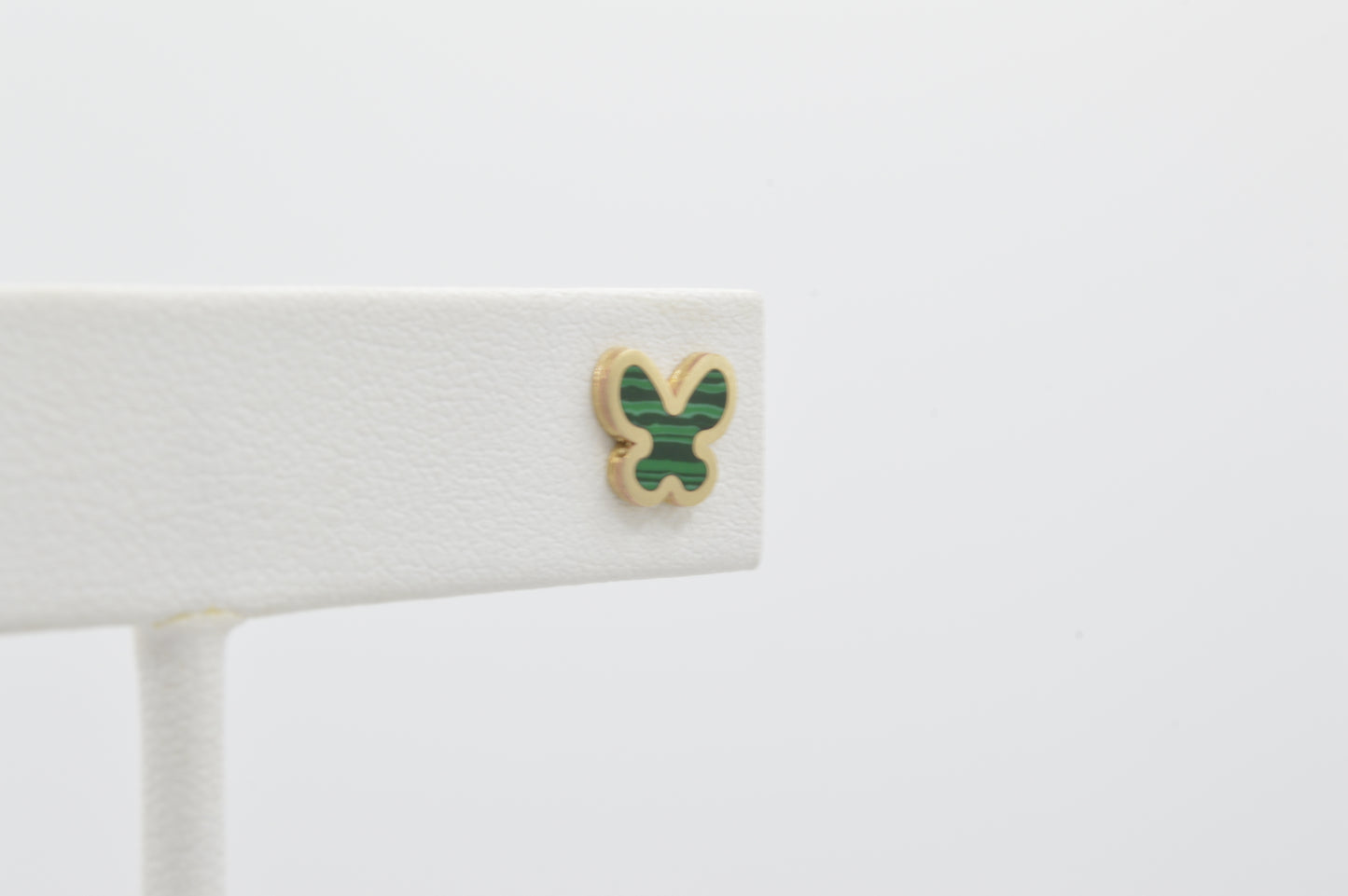 Malachite Butterfly Studs