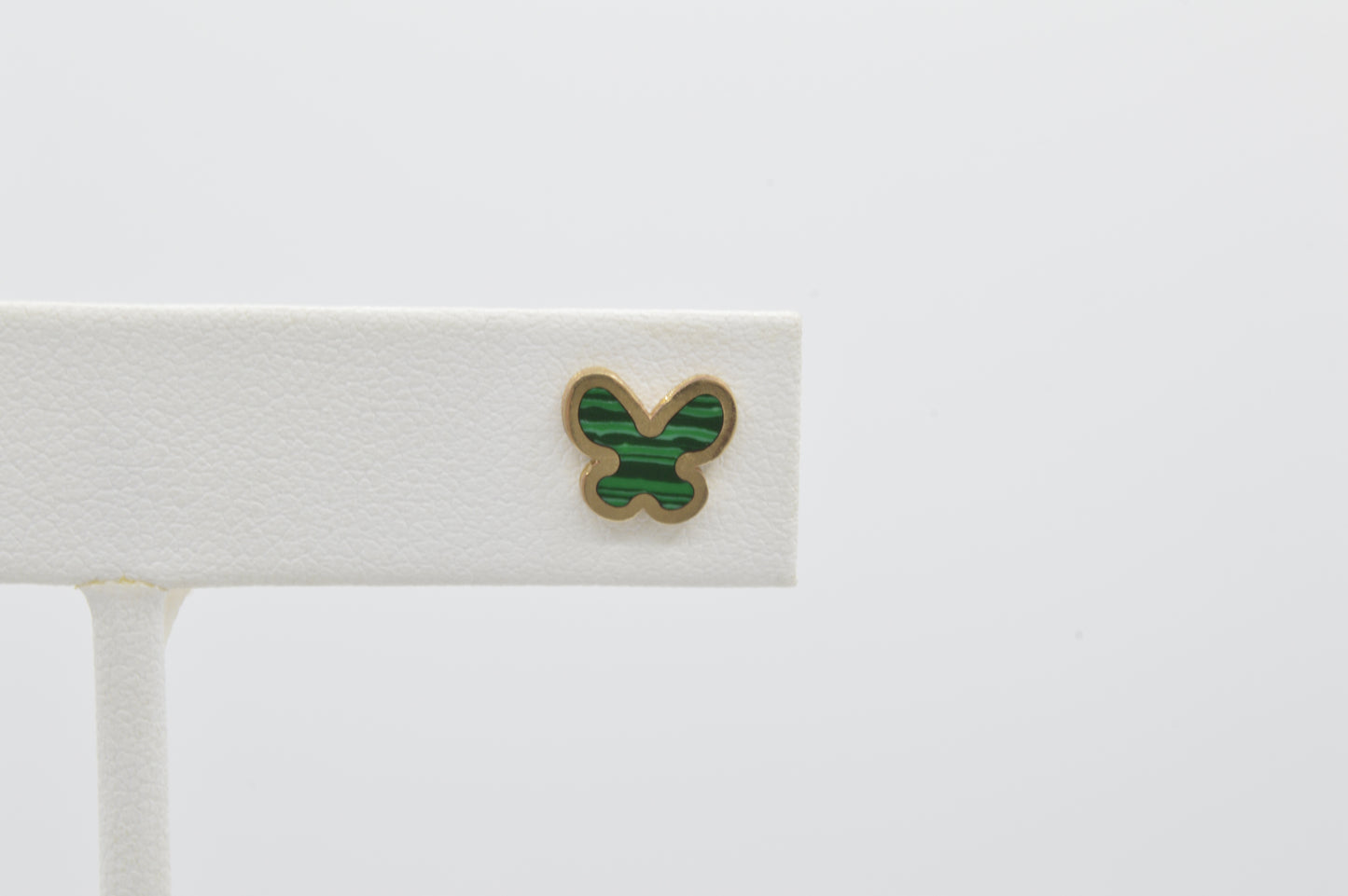 Malachite Butterfly Studs