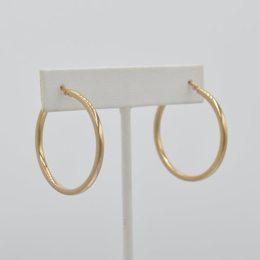 Rose Gold Hoops