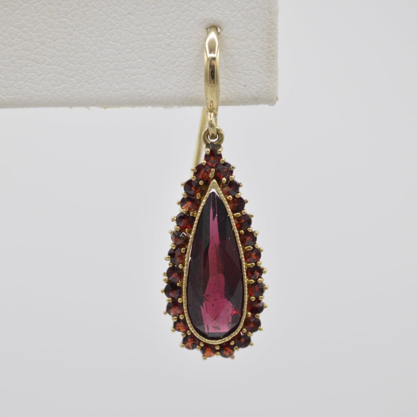 Garnet Teardrop Dangles
