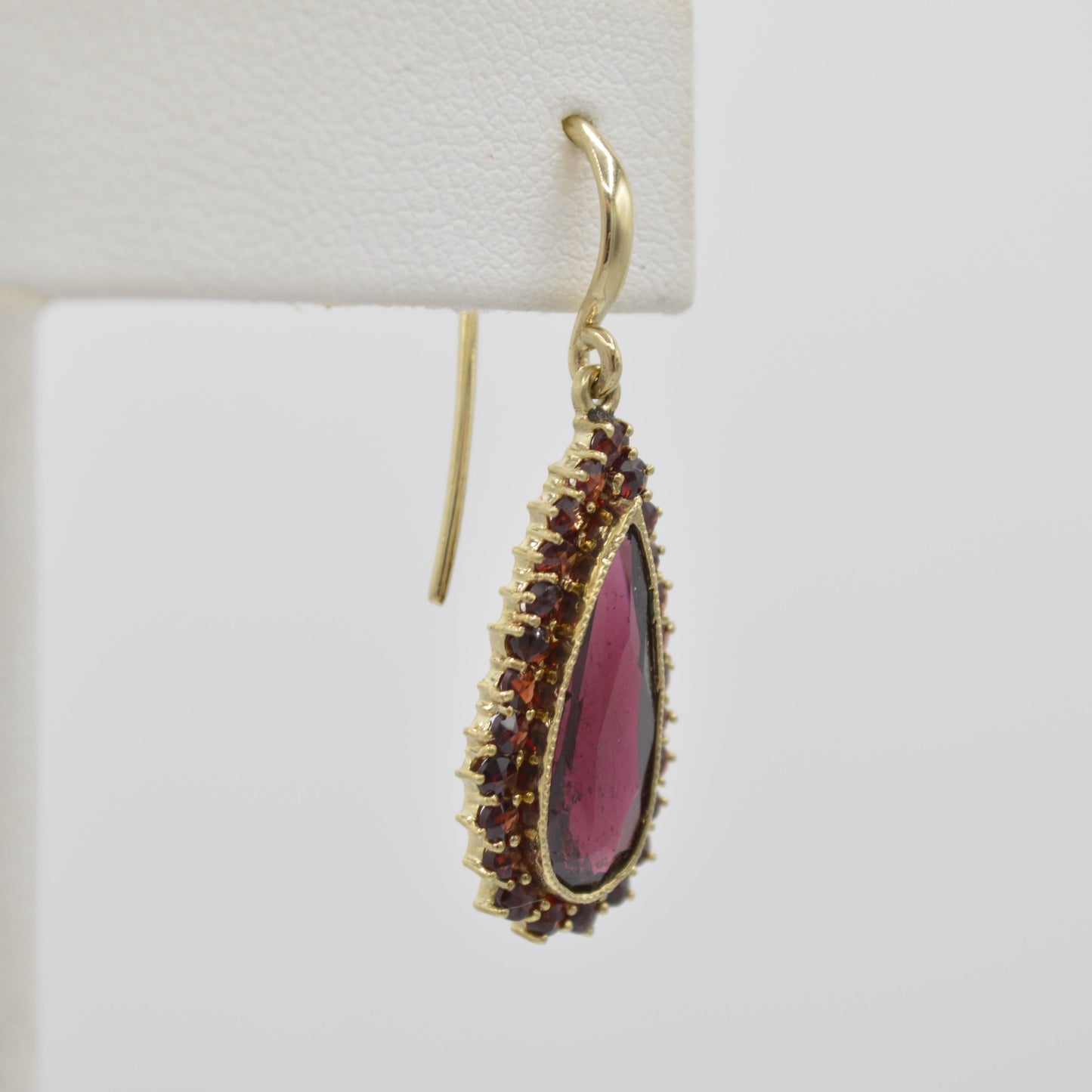 Garnet Teardrop Dangles