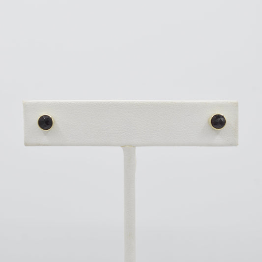 Garnet Bezel Studs