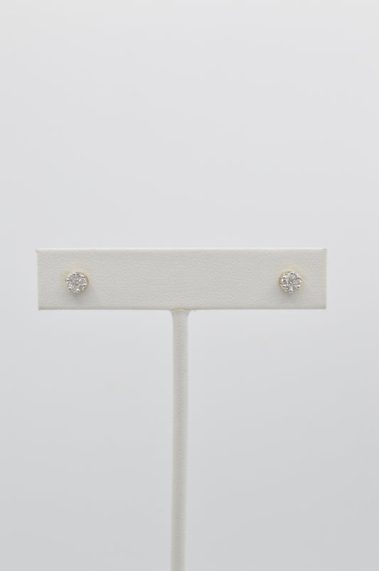 Diamond Daisy Studs, 14k