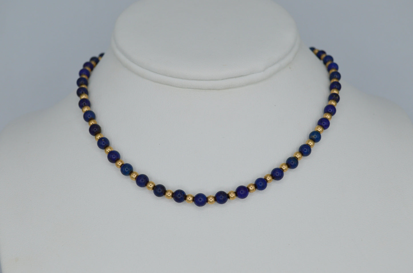 Beaded Lapis Neckalce