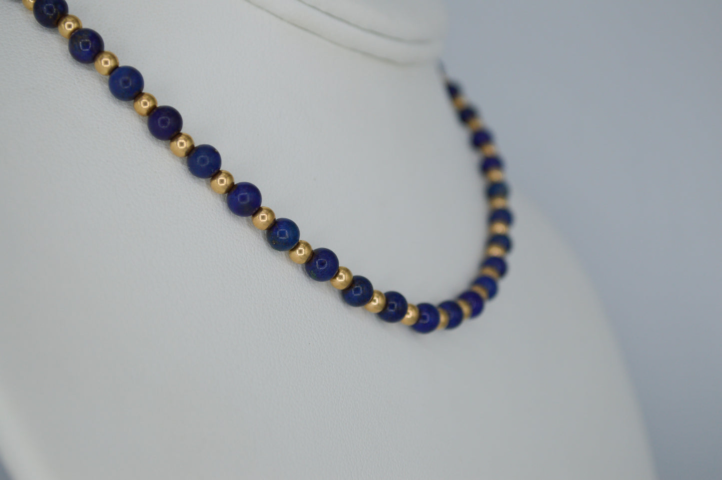 Beaded Lapis Neckalce