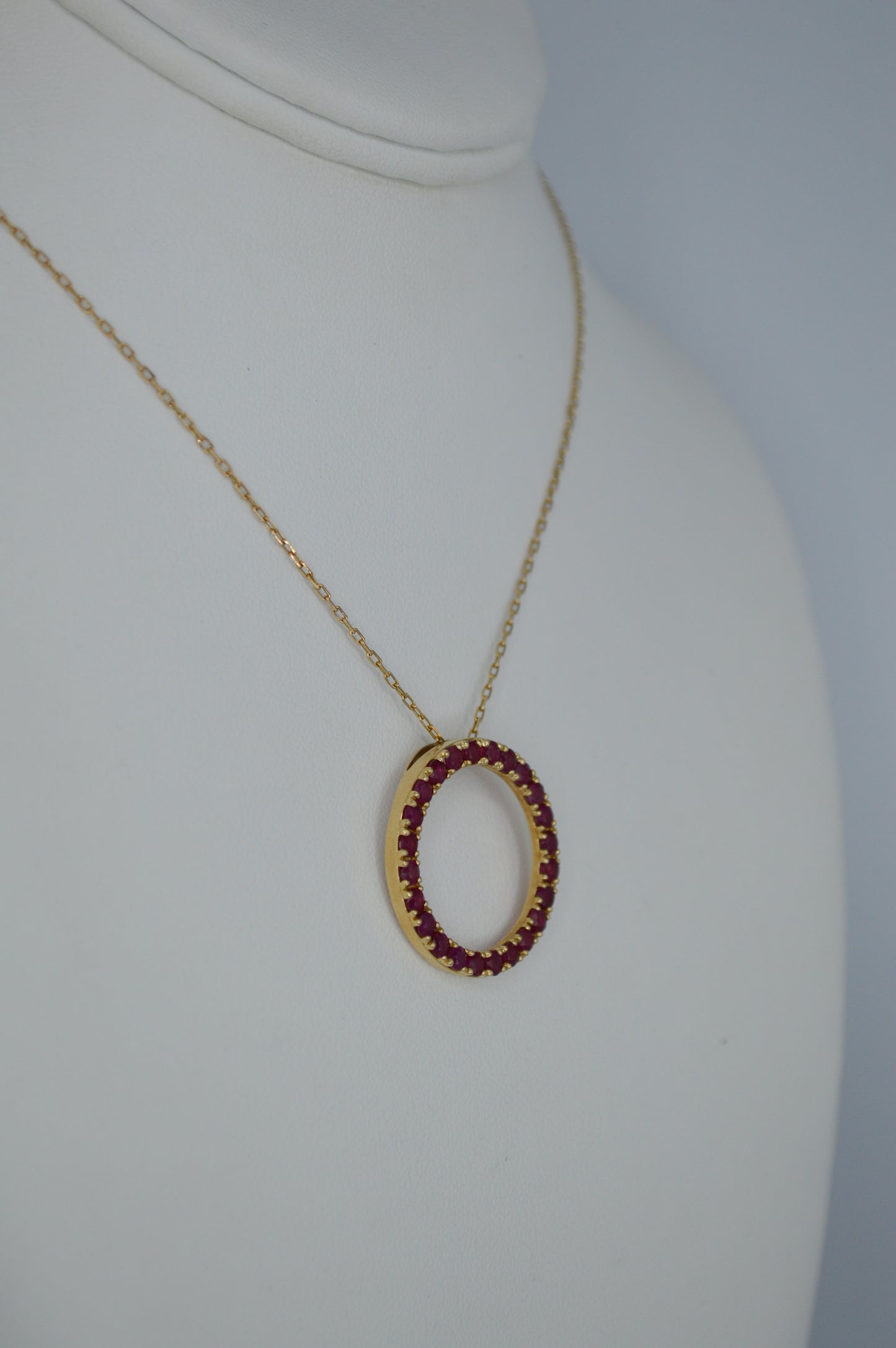 Ruby Orbit Necklace