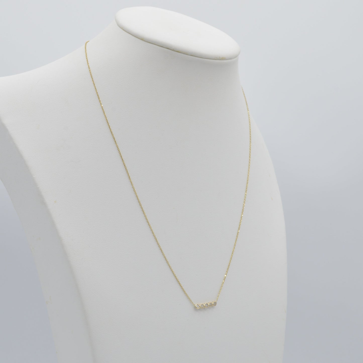 Five-Diamond Bar Necklace