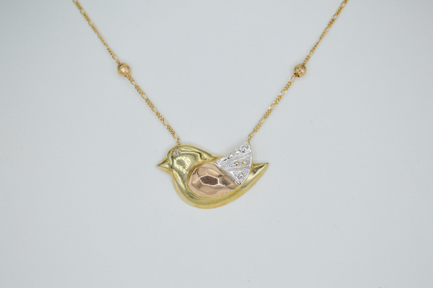 Tri-Color Birdy Necklace