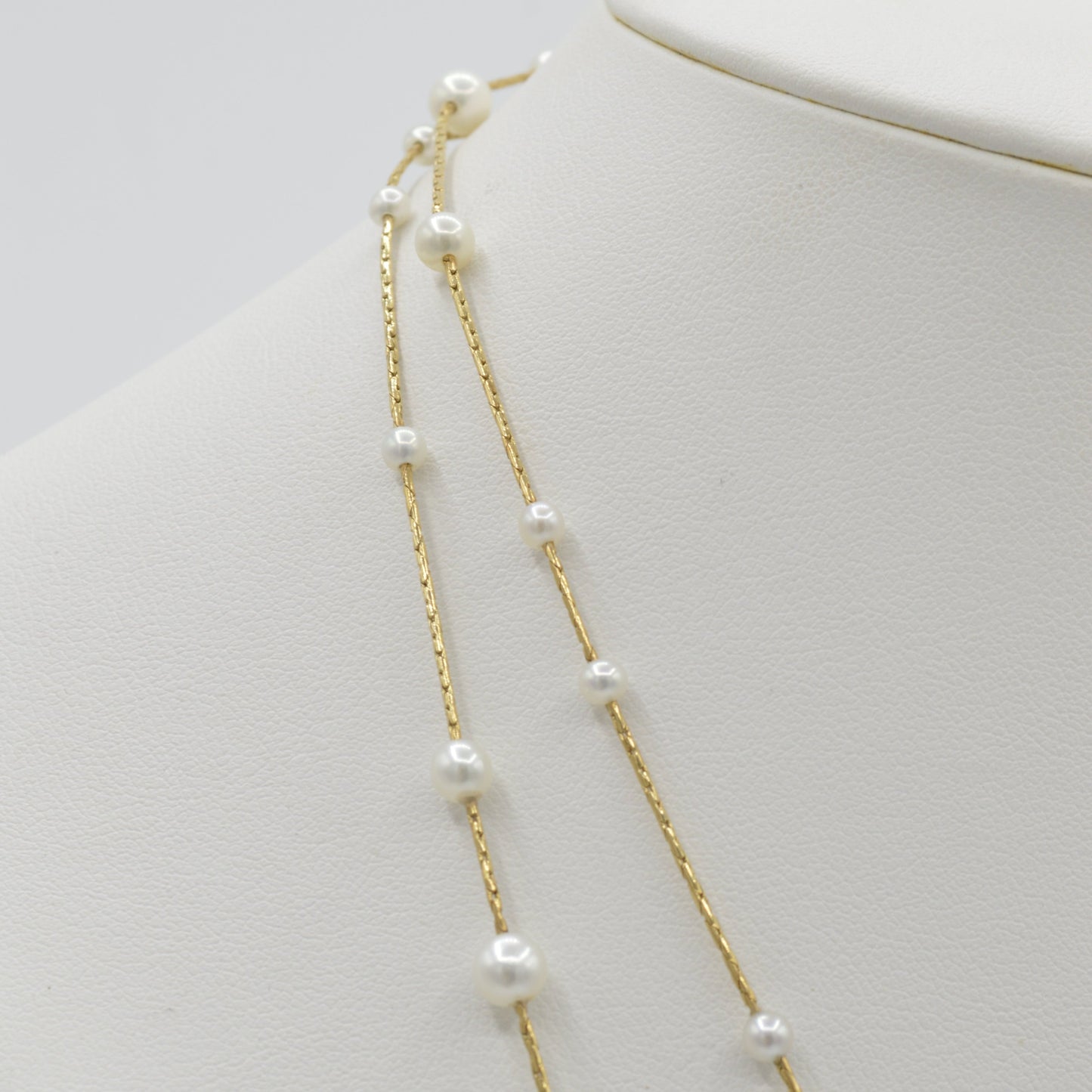 Dripping Pearl Necklace, 40"