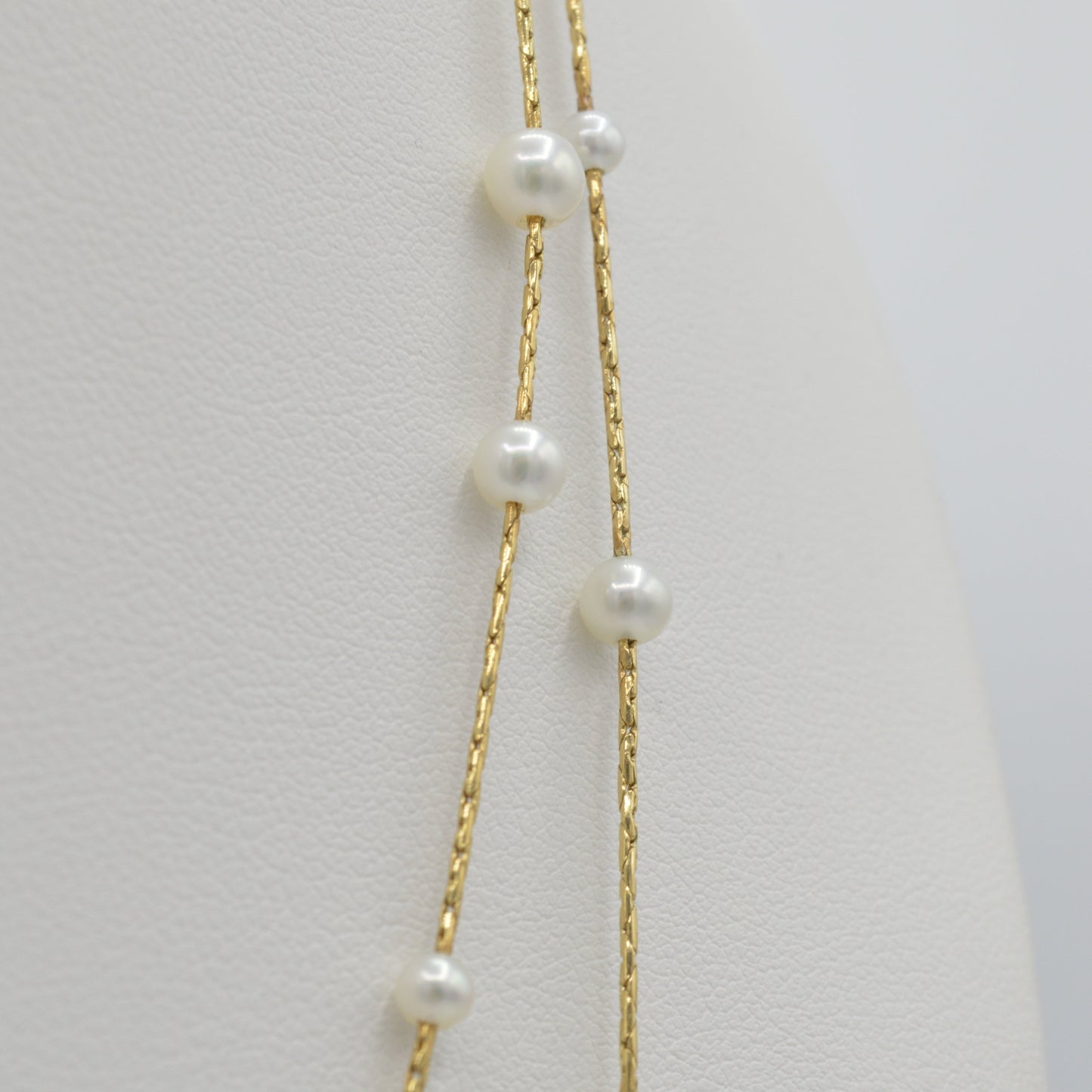 Dripping Pearl Necklace, 40"