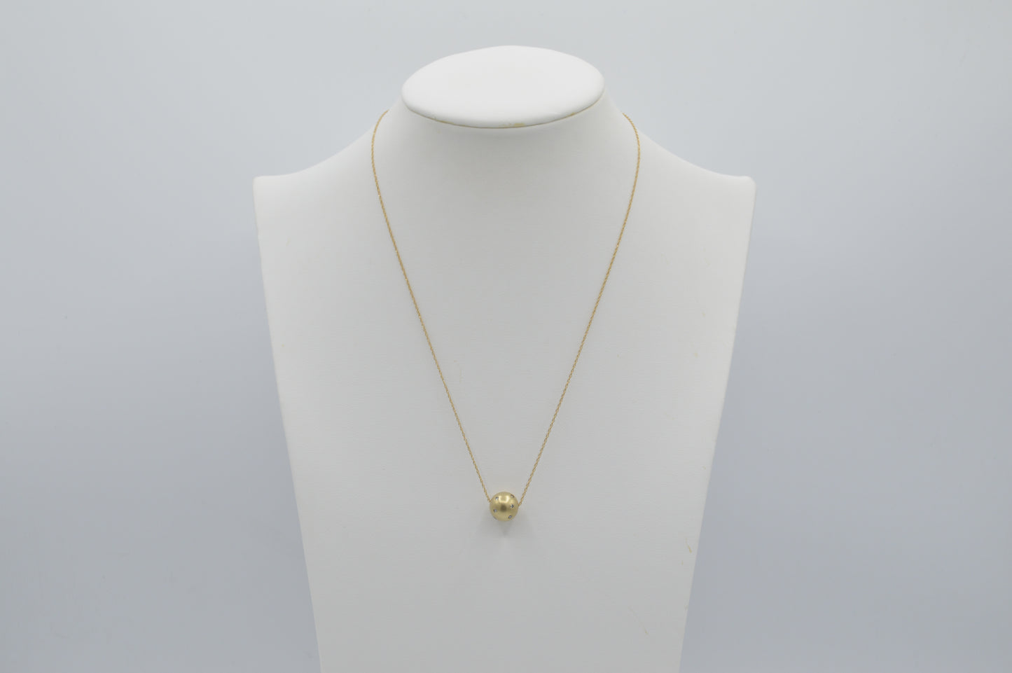 Diamond Donut Necklace, 18"