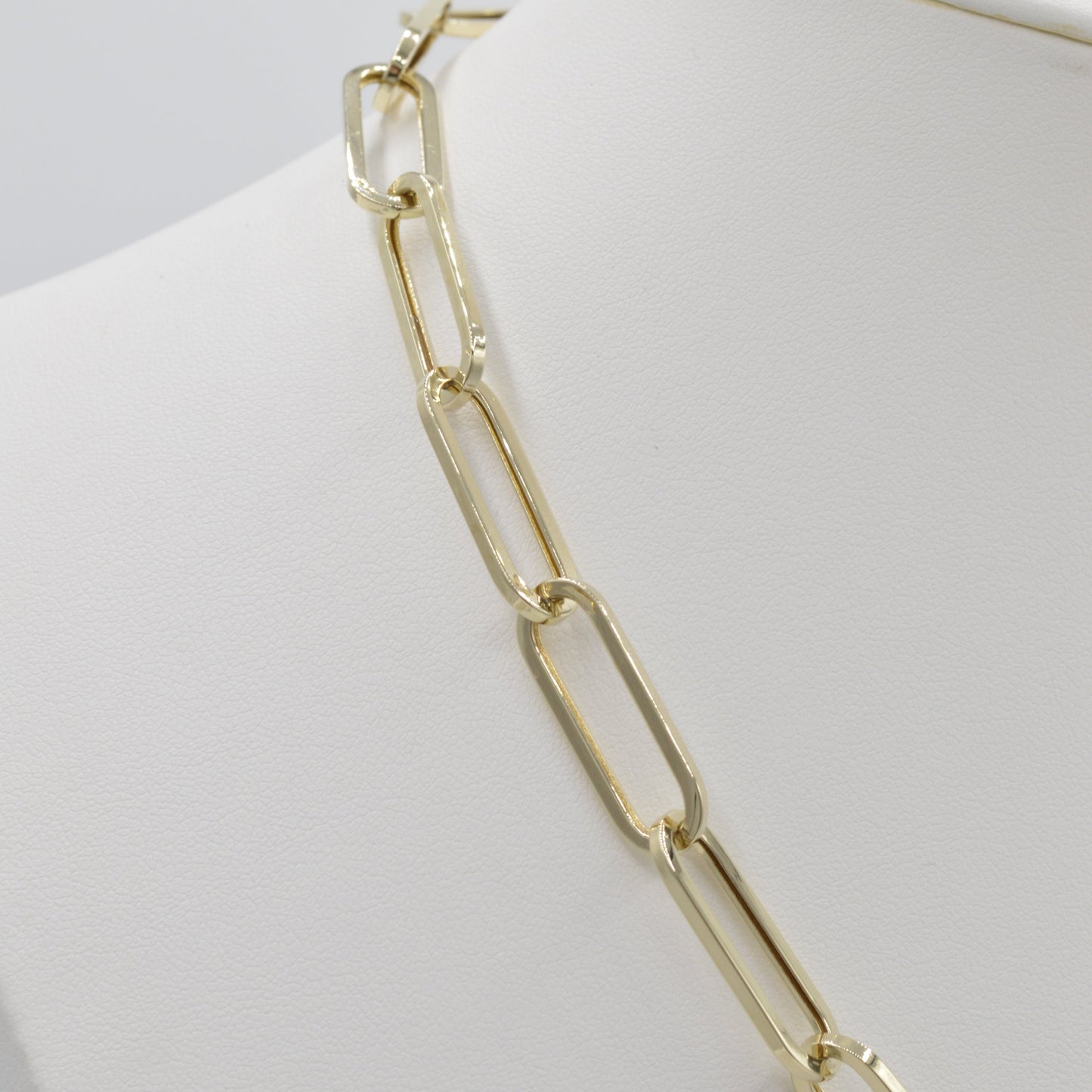 Chunky Paperclip Necklace, 17"