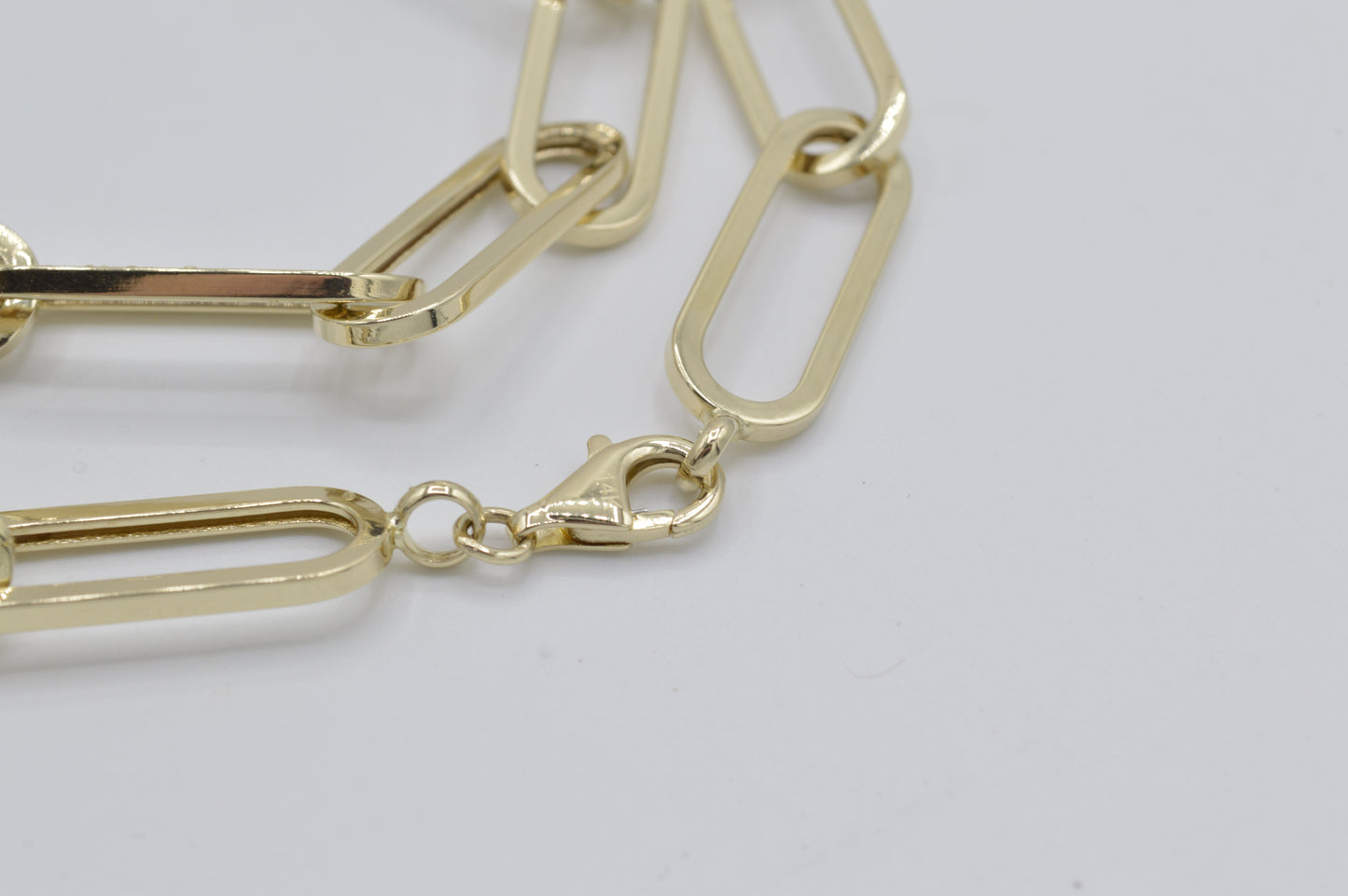Chunky Paperclip Necklace, 17"