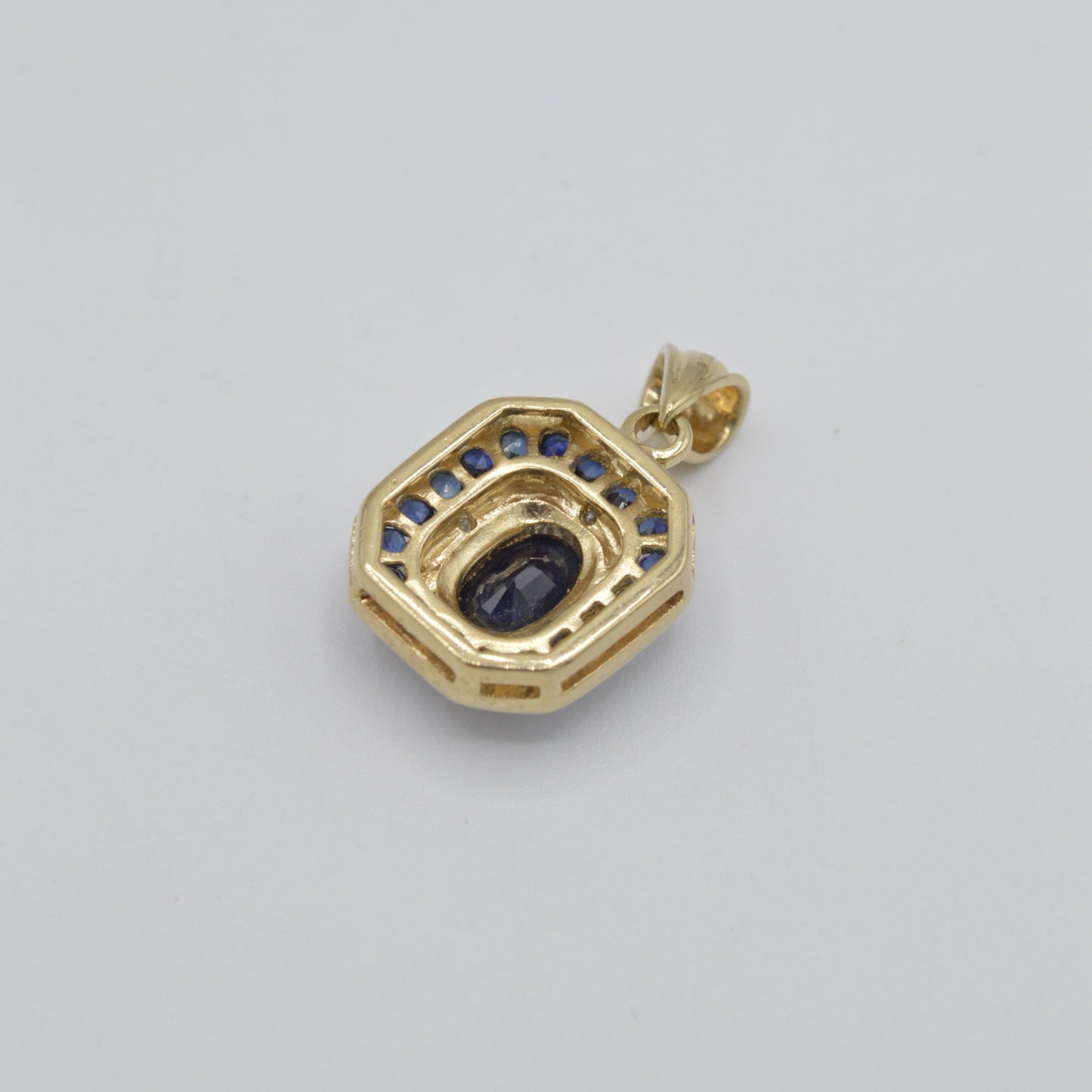 Vintage Sapphire Deco Pendant