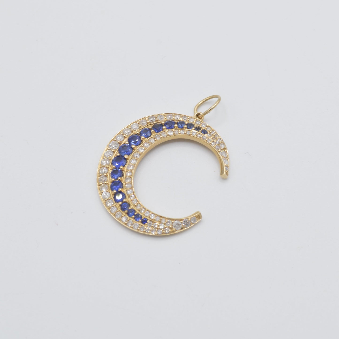 Sapphire Crescent Moon