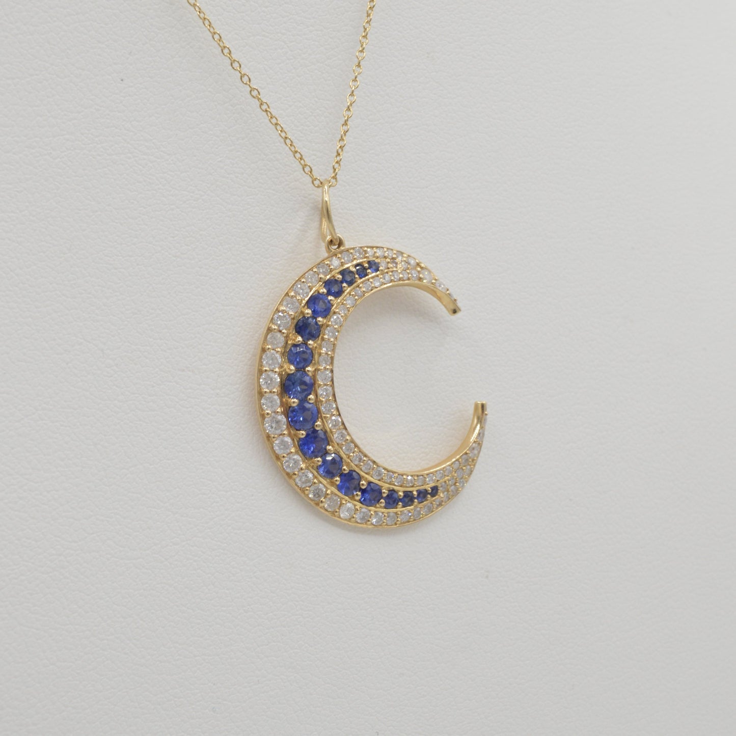 Sapphire Crescent Moon