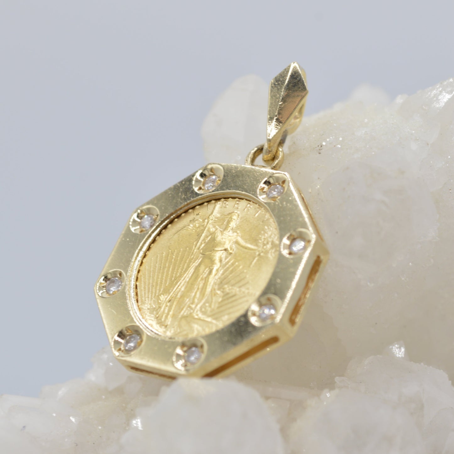 Lady Liberty Coin Pendant