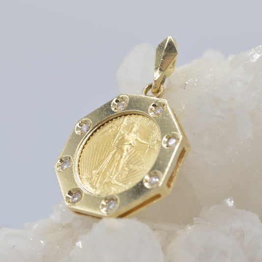 Lady Liberty Coin Pendant