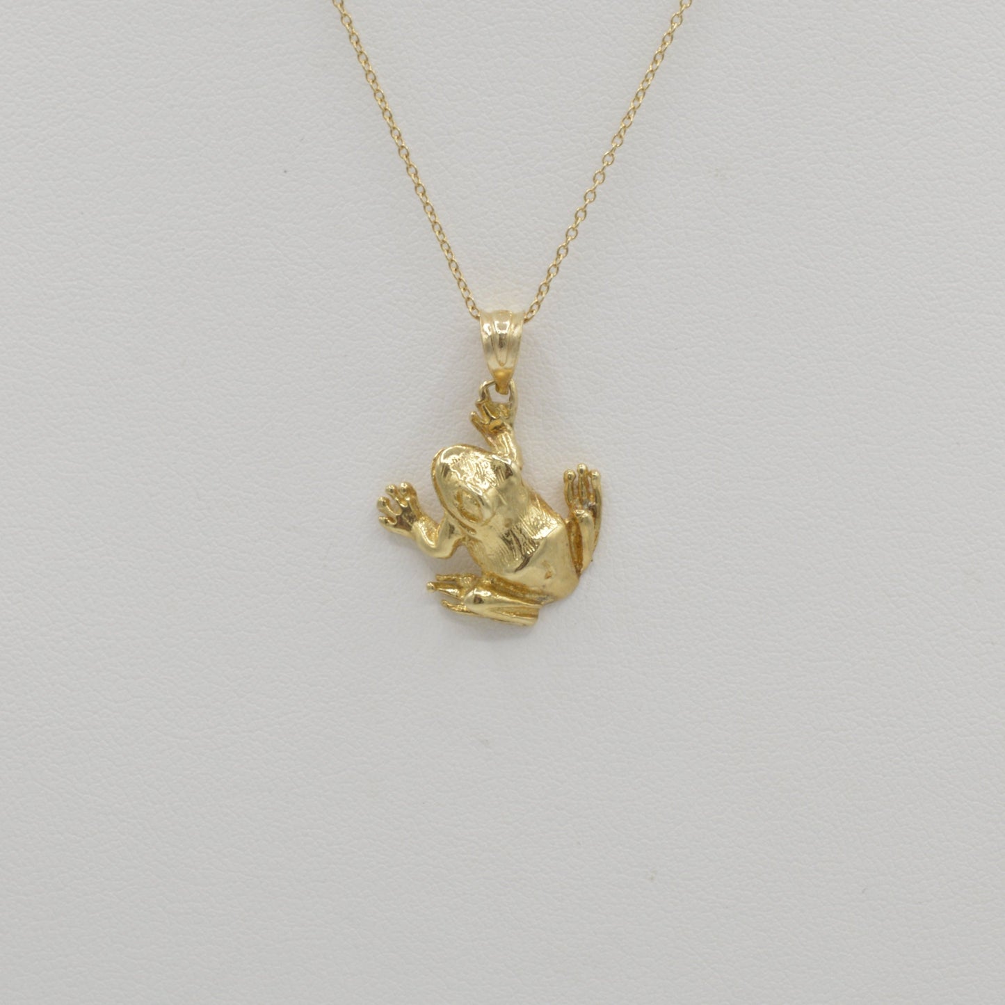 Frog Charm, 14k