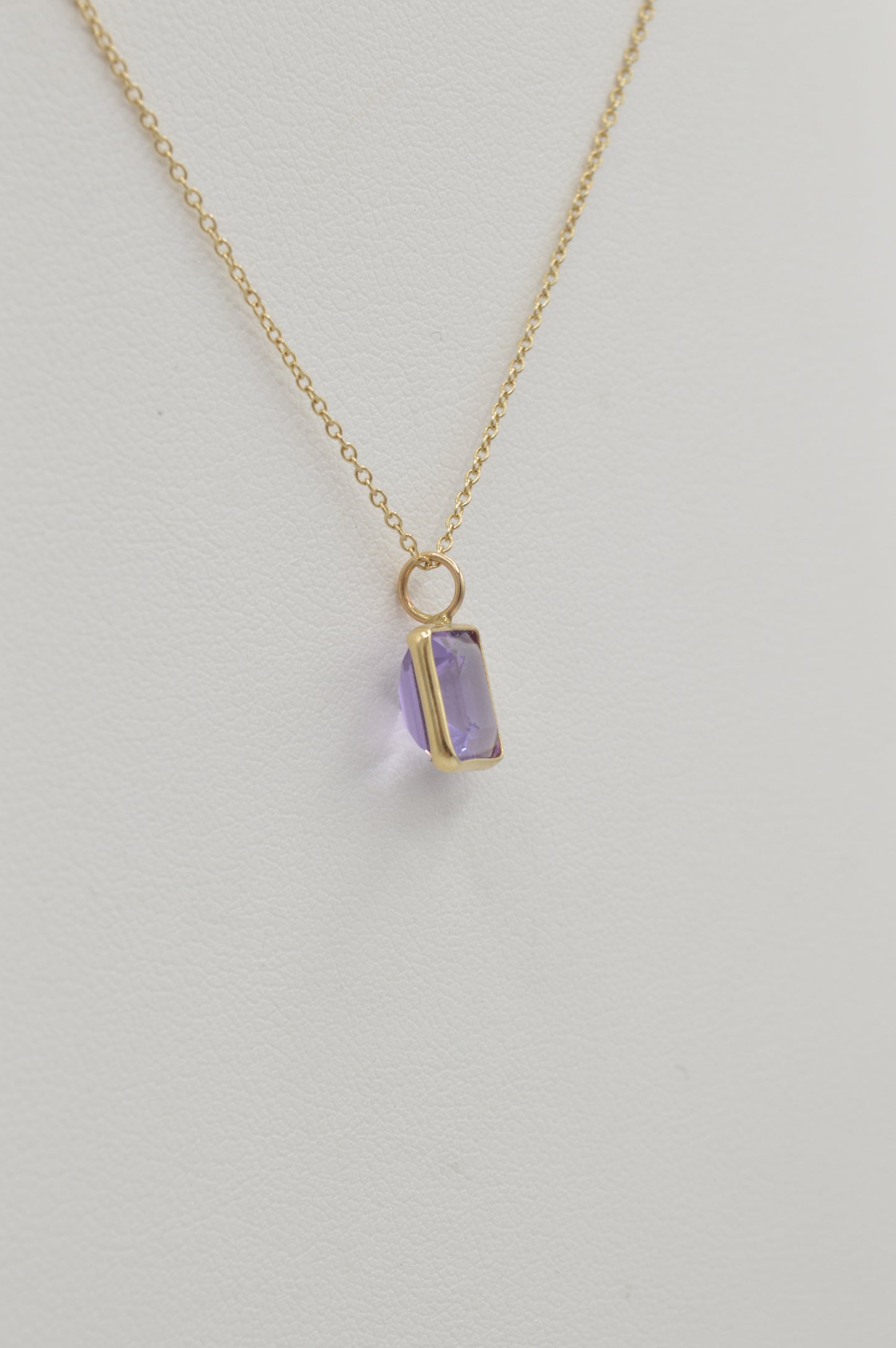 Amethyst Charm, 14k