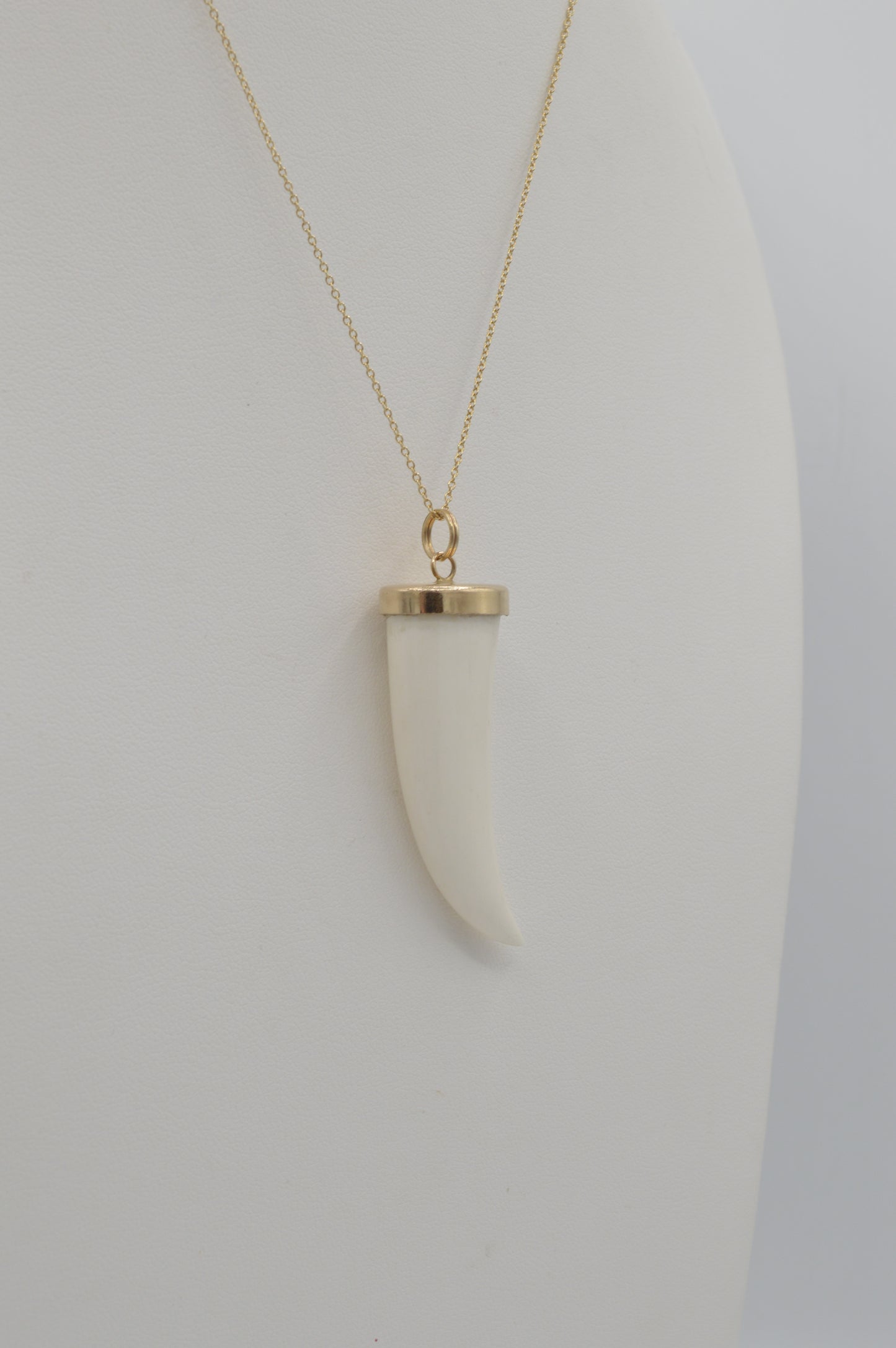 Tusk Pendent, 14k