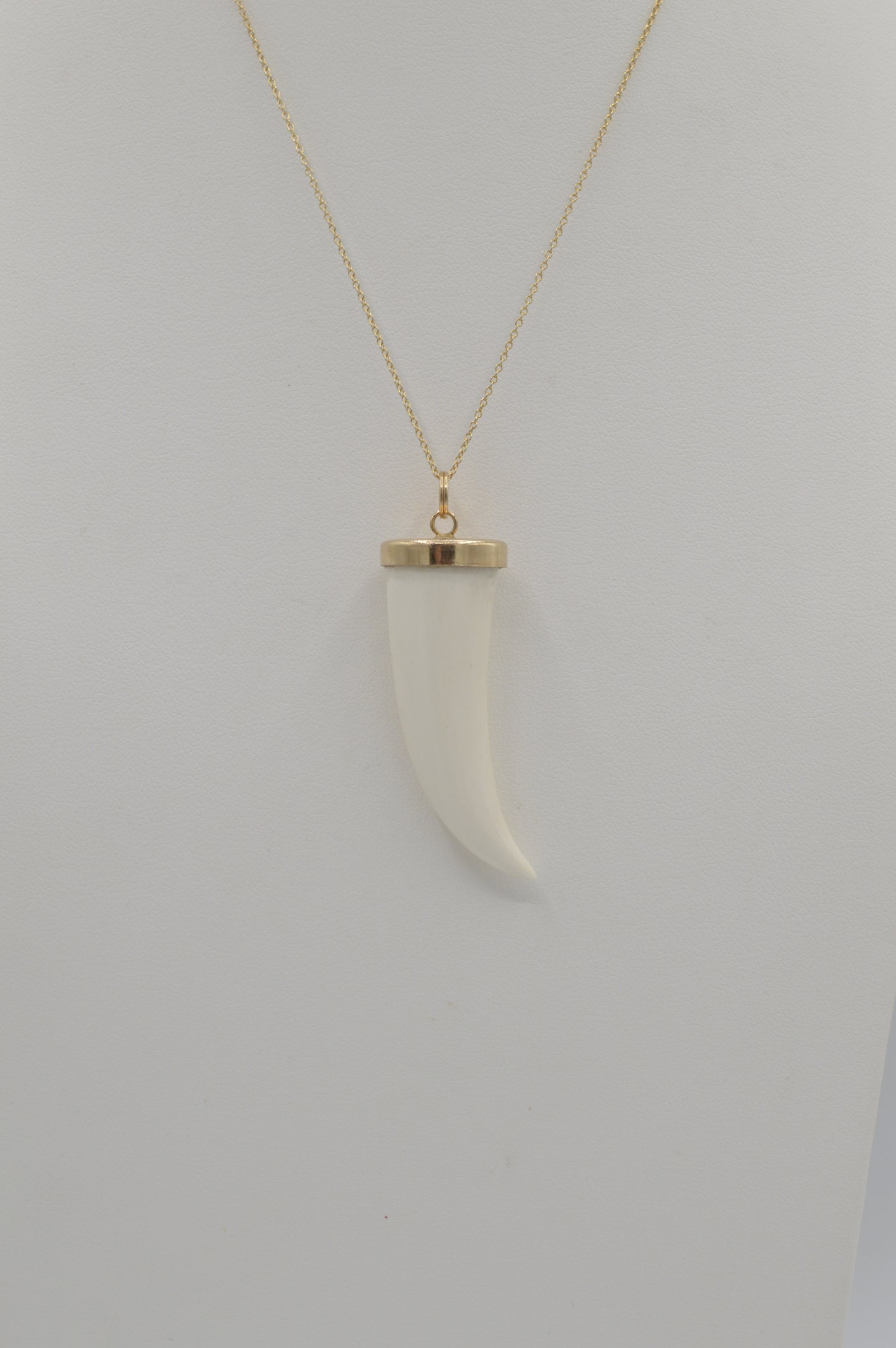 Tusk Pendent, 14k