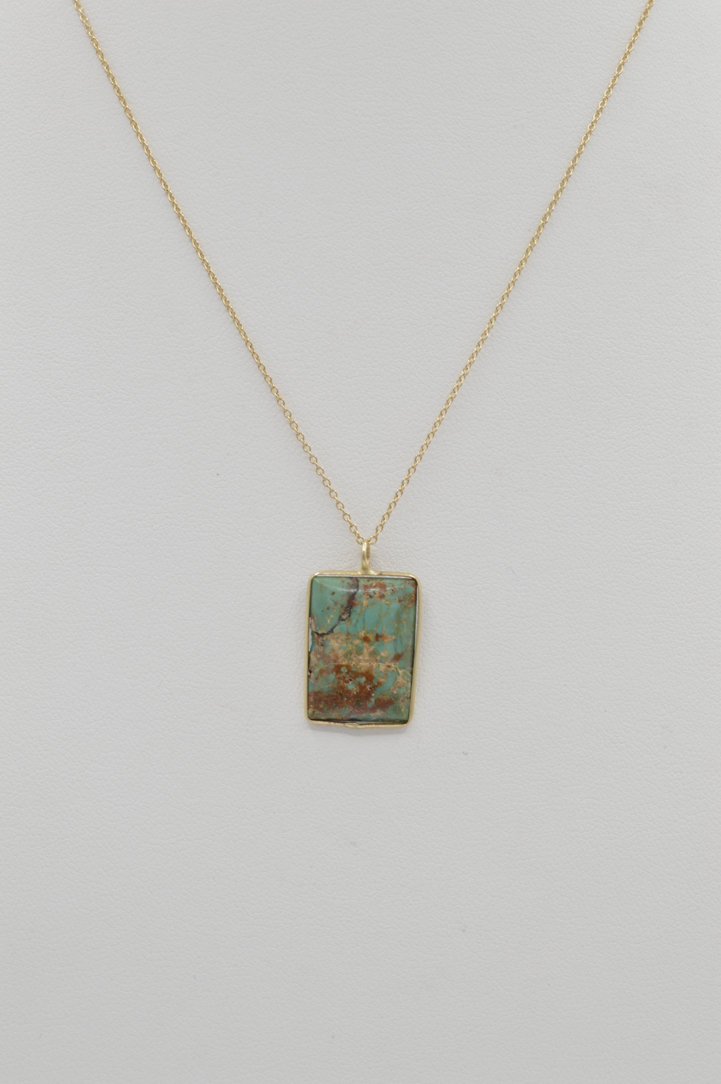 Natural Turquoise, 14k