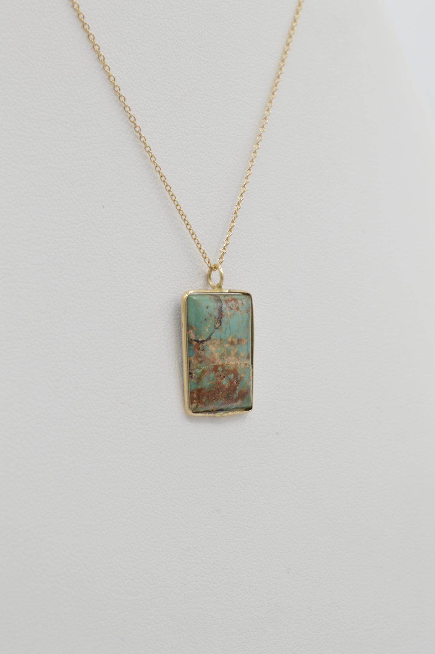 Natural Turquoise, 14k