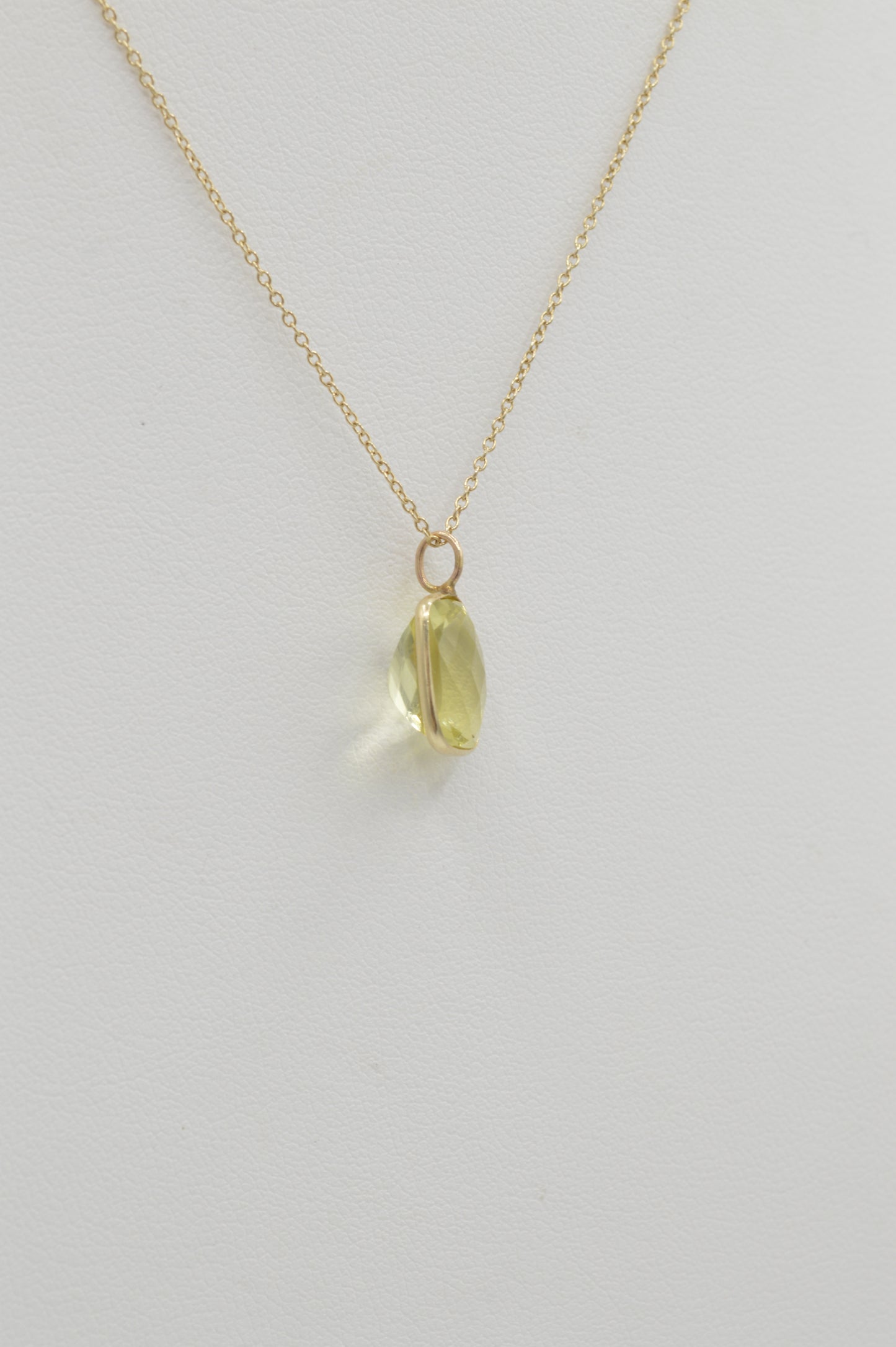 Lemon Citrine Chunk, 14k