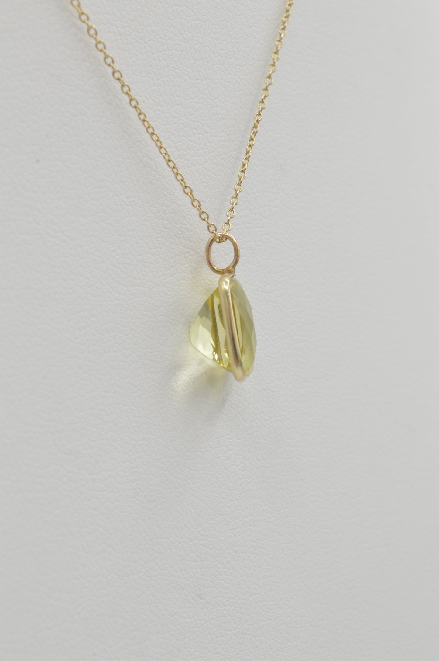 Lemon Citrine Chunk, 14k