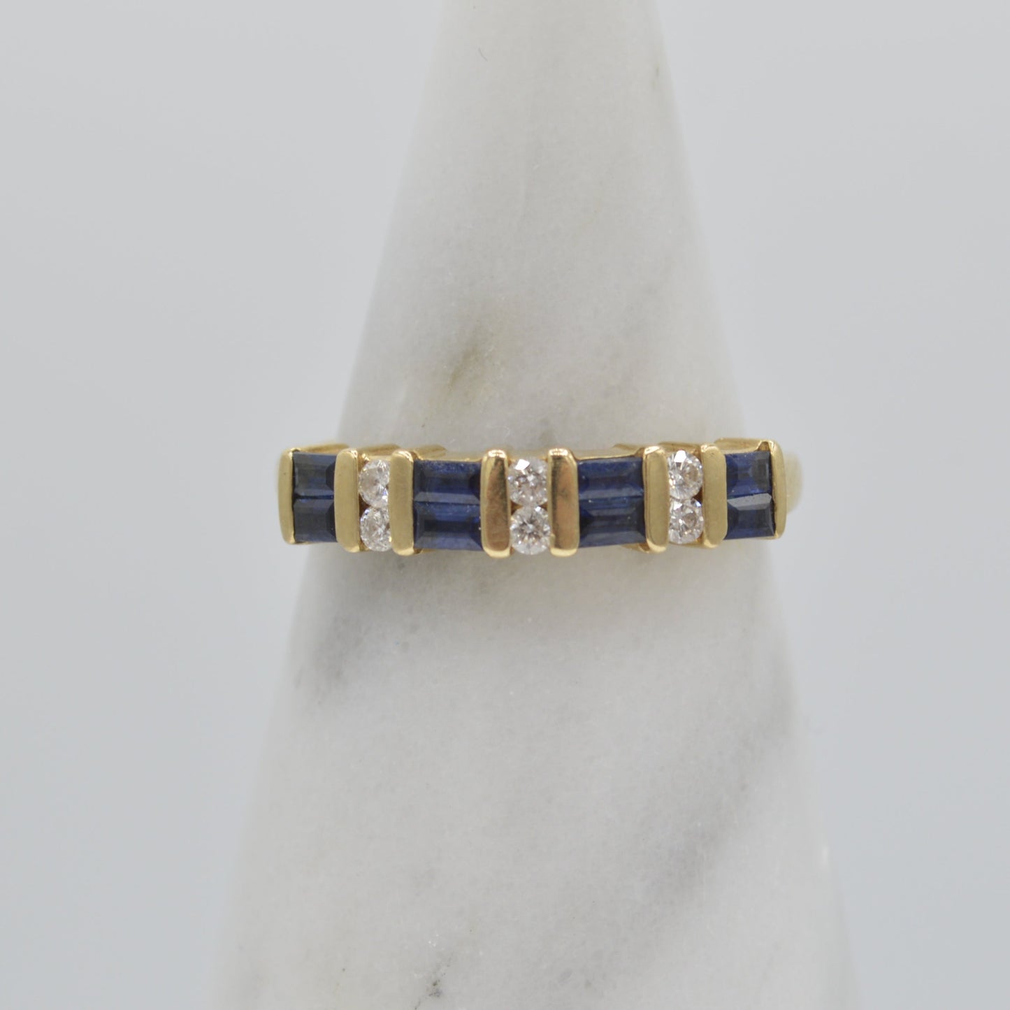 Sapphire Baguette Band