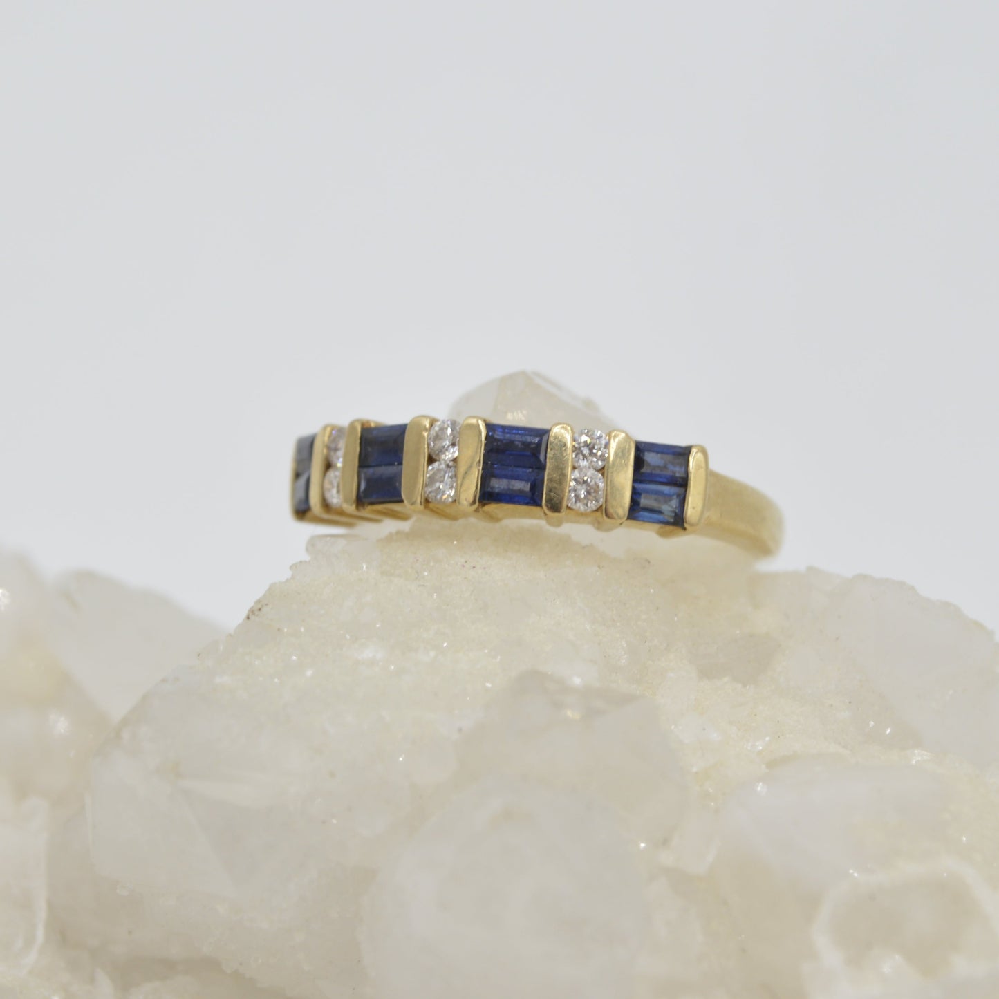 Sapphire Baguette Band