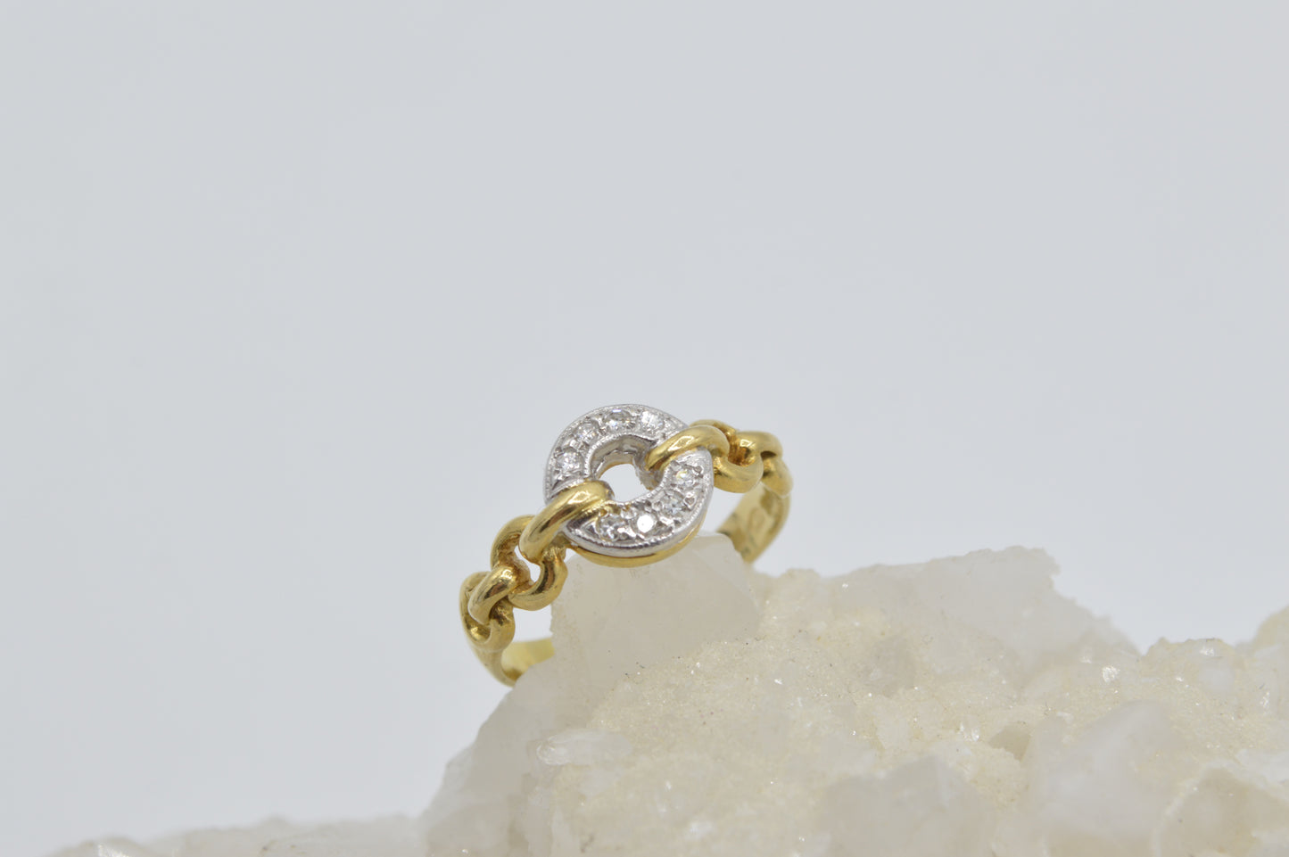 Diamond Circle Ring, 18k