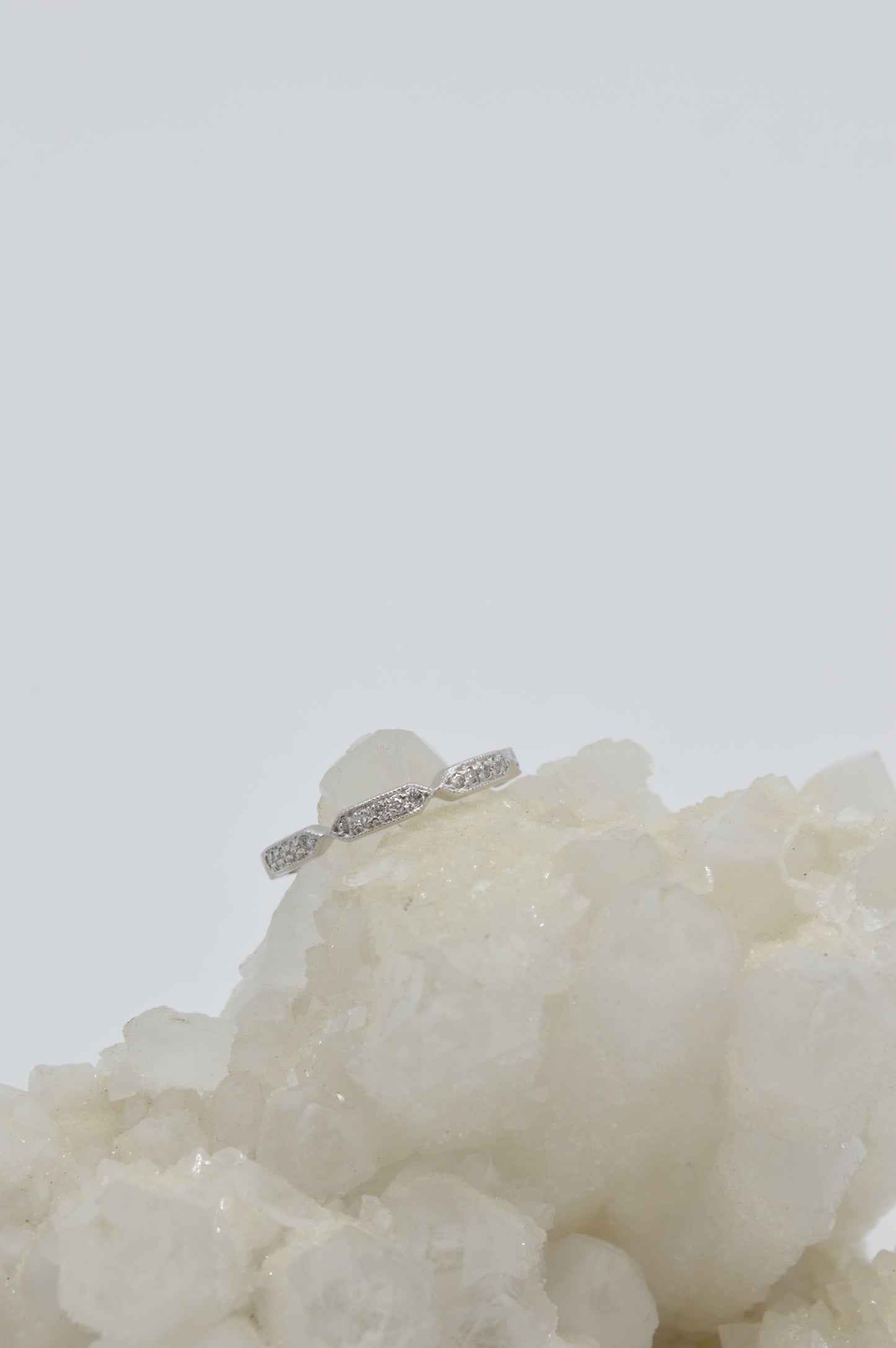 Dainty Diamond Band, 14k