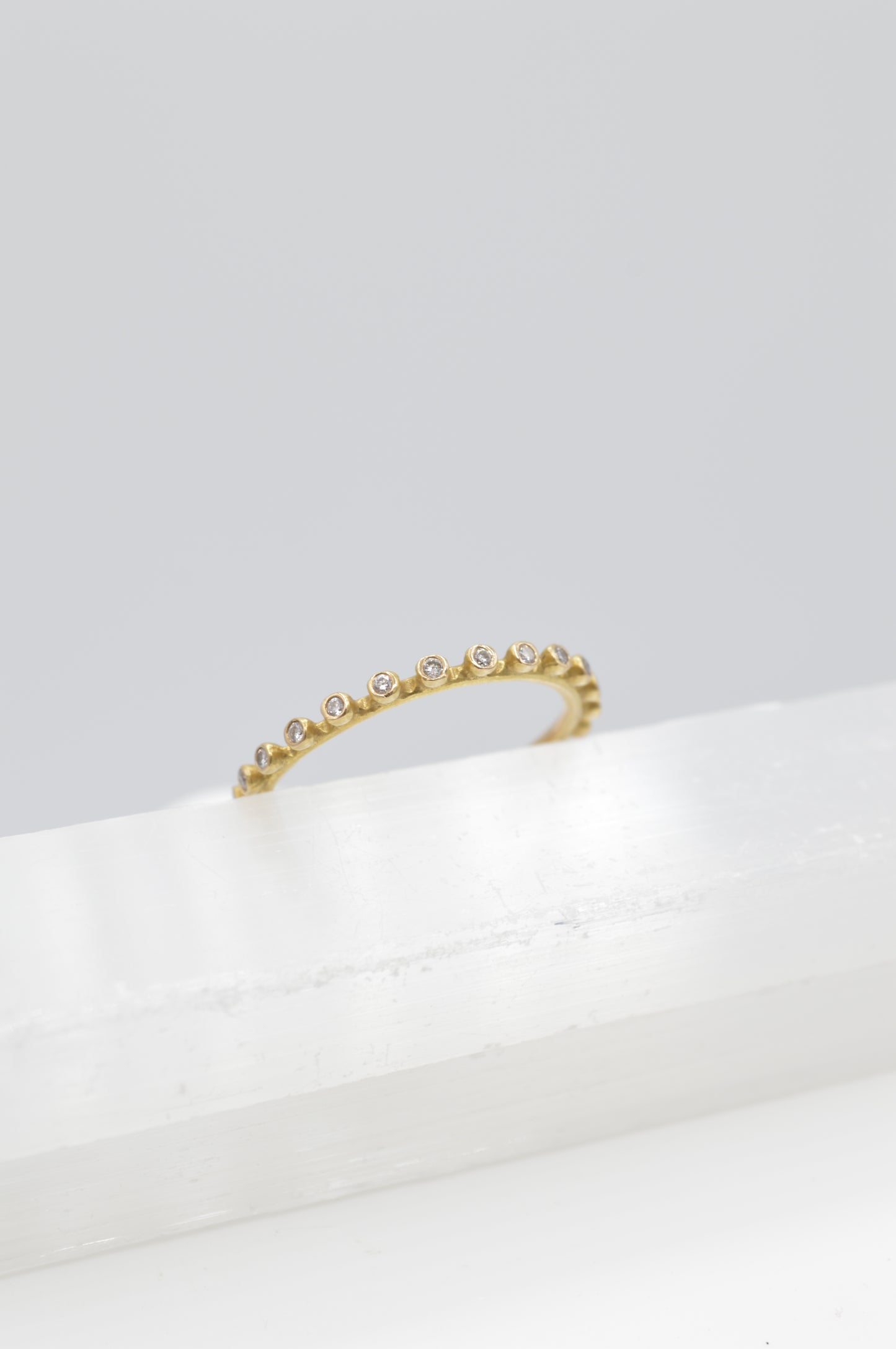 Dainty Eternity Rings, 18k