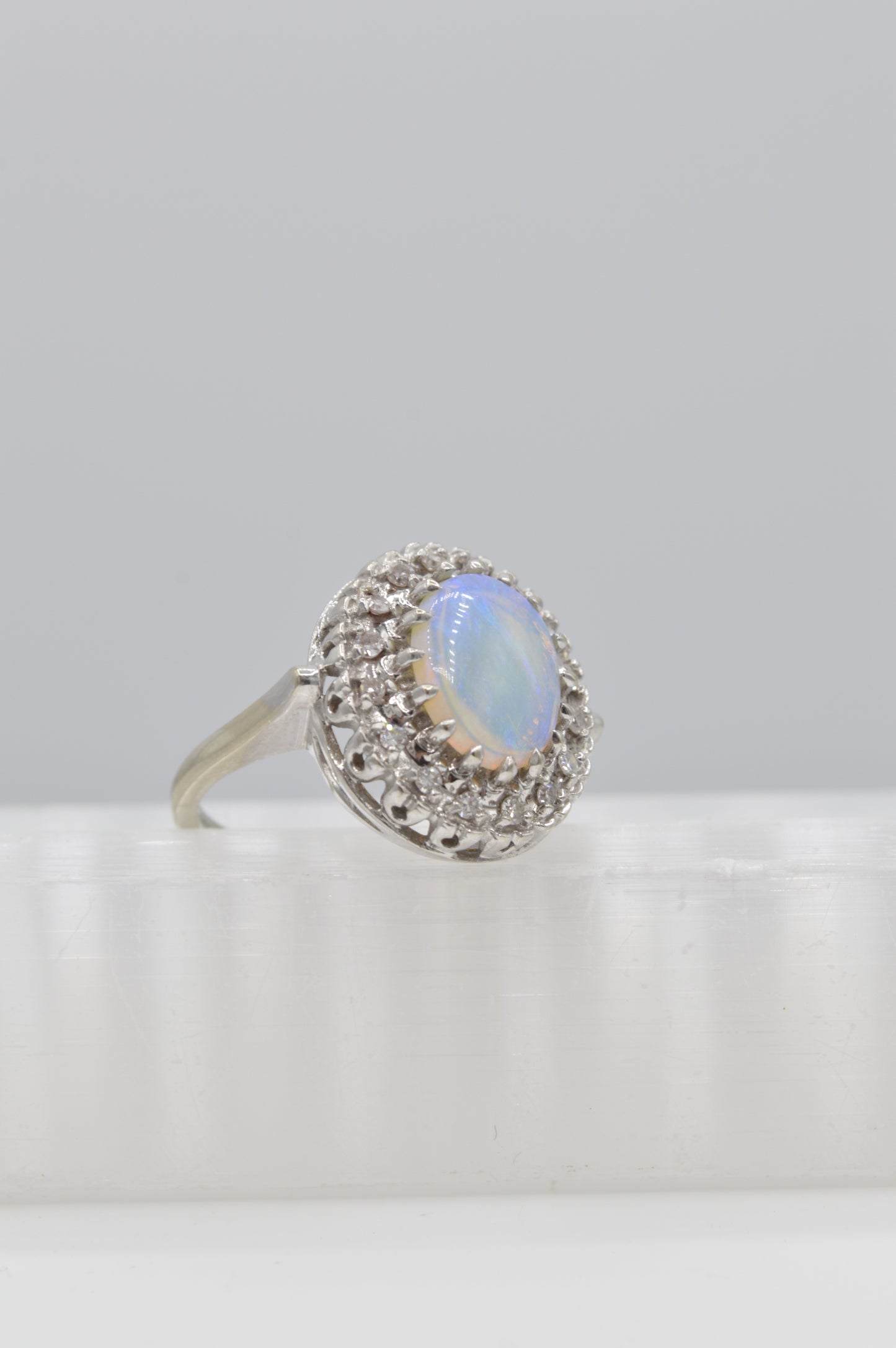 Sunrise Opal Ring, 14k
