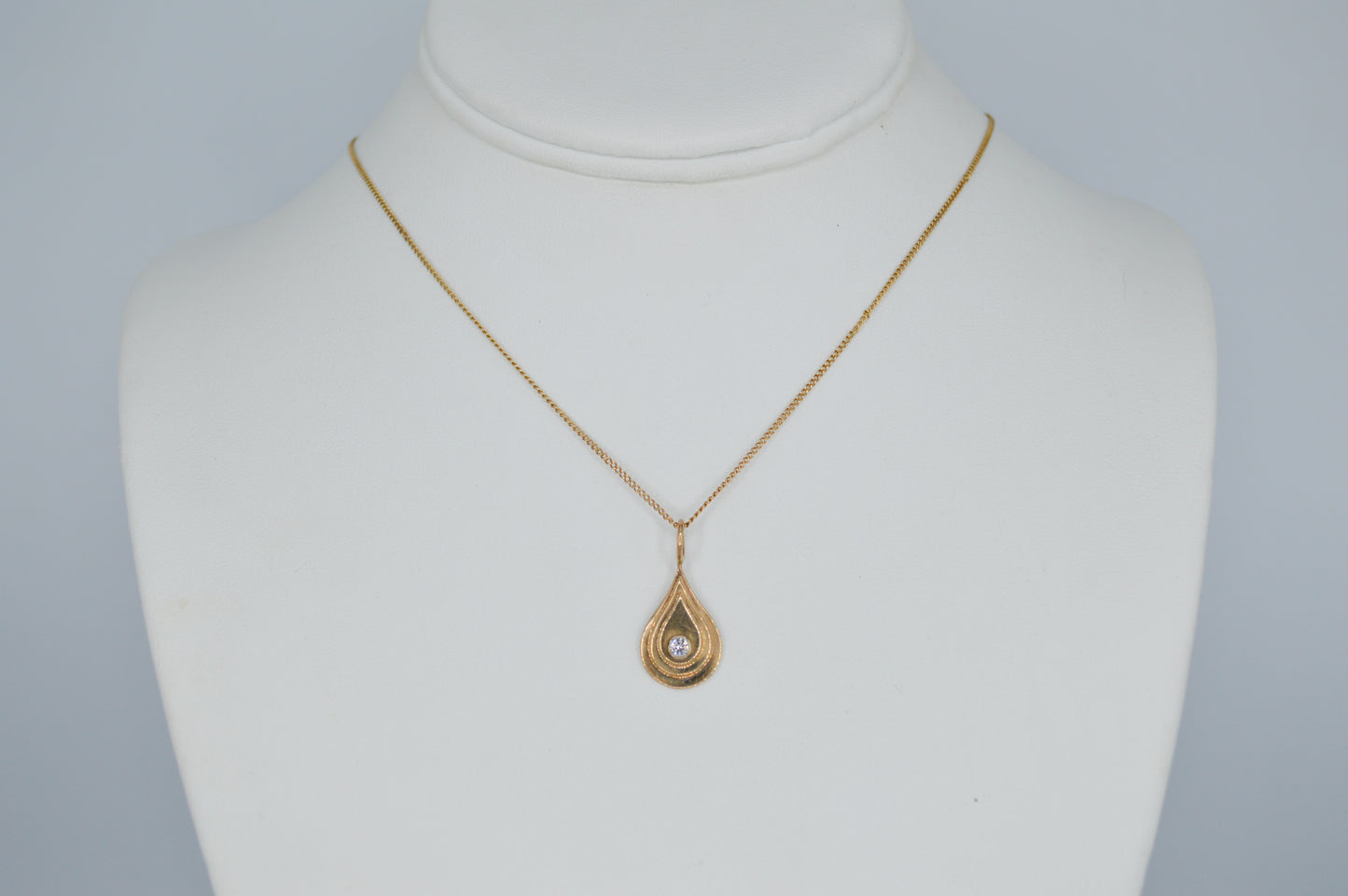 Teardrop Diamond Necklace