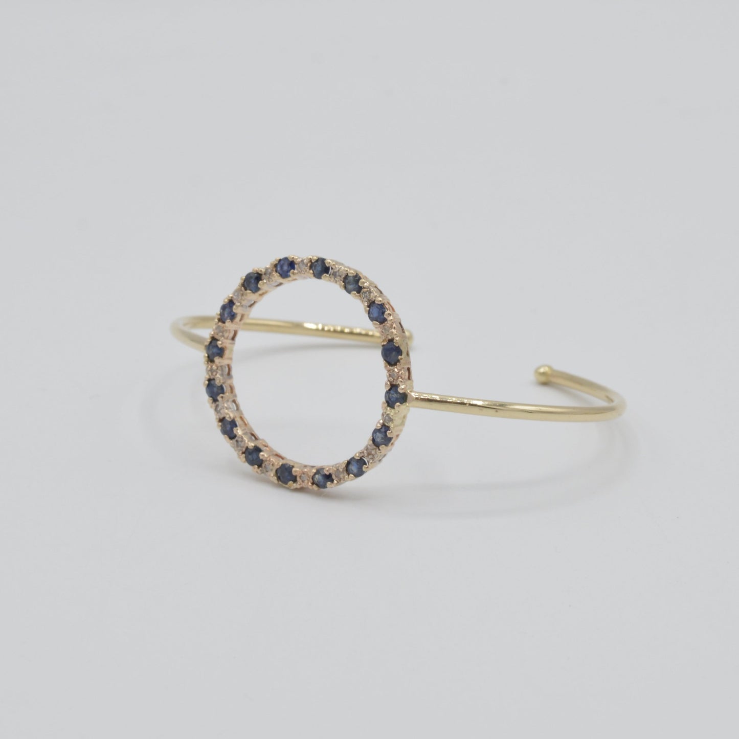 Sapphire Circle Cuff