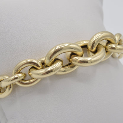 Graduated Rolo-Link Bracelet, 14k