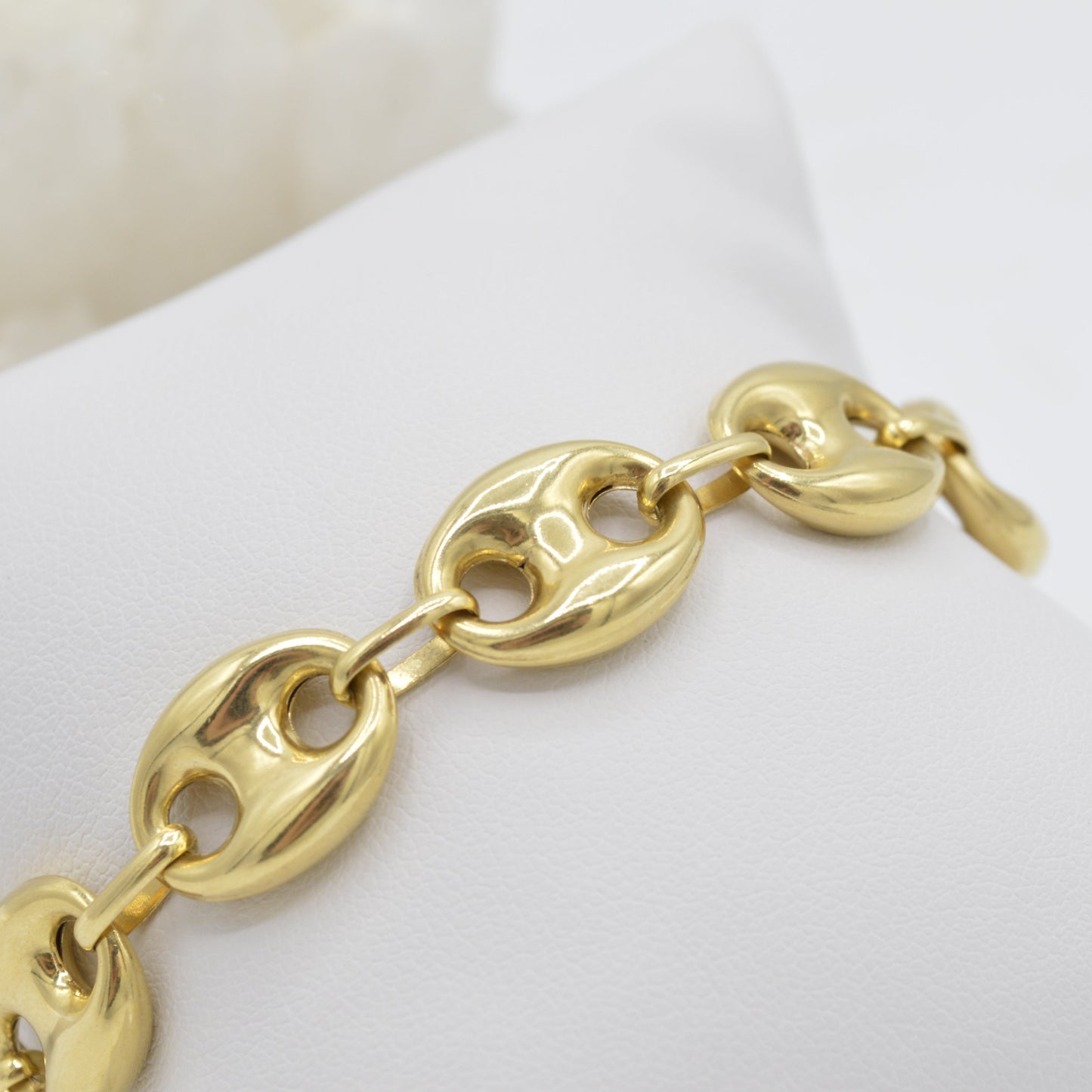 Chunky Mariner Bracelet, 14k