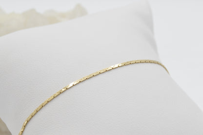 Cobra-Link Bracelet, 14k