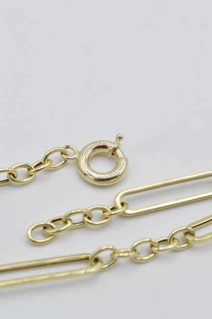 Trombone Bracelet, 14k