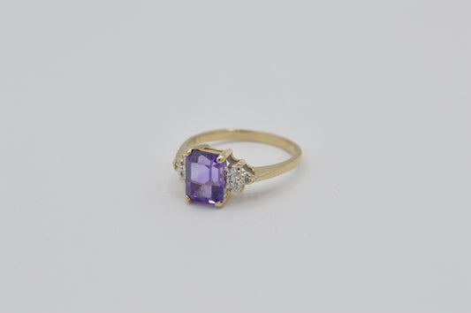 Purple Rain Ring, 14k