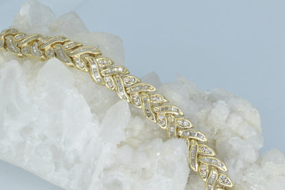 Diamond Braided Bracelet