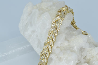 Diamond Braided Bracelet