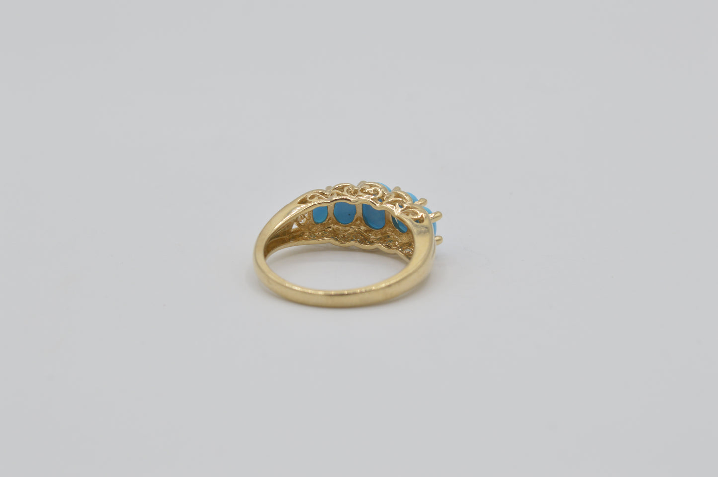 Turquoise Band, 14k