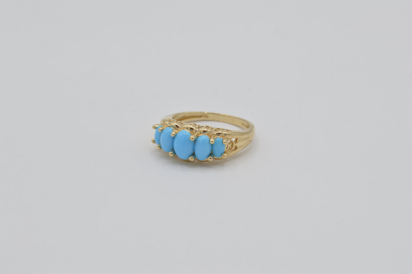 Turquoise Band, 14k