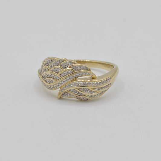 Angel's Wings Ring, 14k